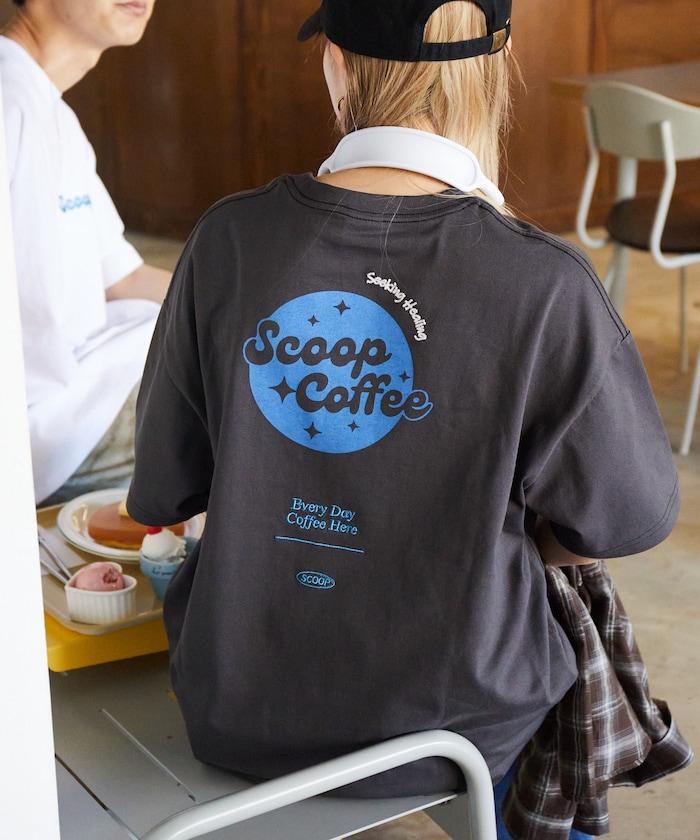 Scoop Coffee×FREAK'S STORE 聯名 大尺寸 後背印花 T恤