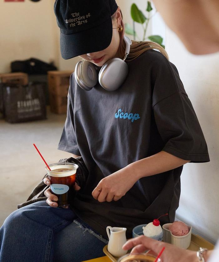 Scoop Coffee×FREAK'S STORE 聯名 大尺寸 後背印花 T恤