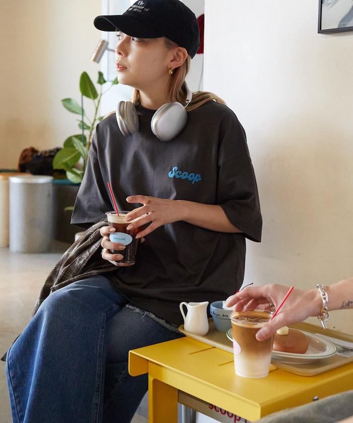 Scoop Coffee×FREAK'S STORE 聯名 大尺寸 後背印花 T恤