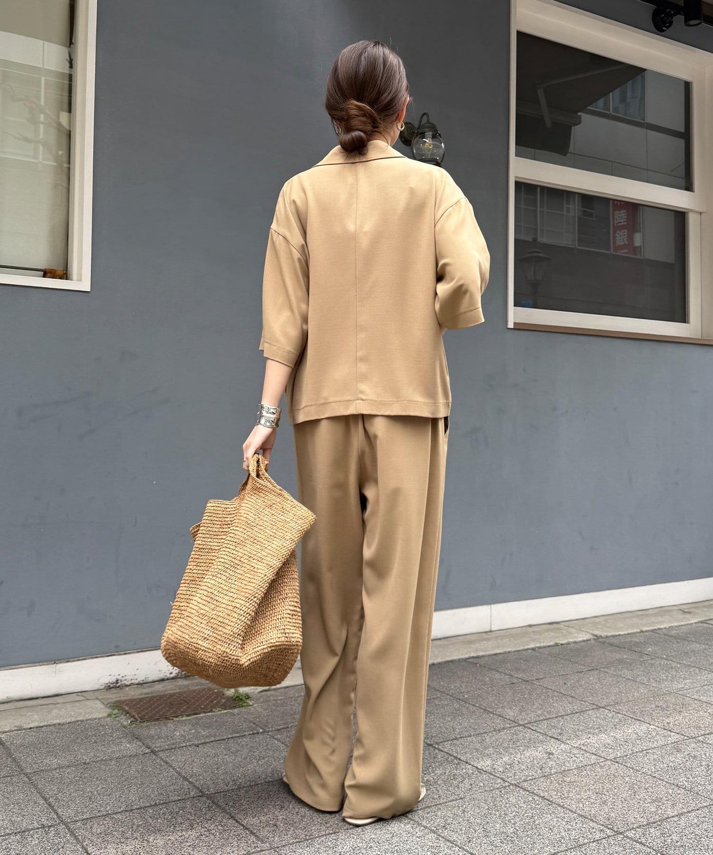 接觸冷感5分袖夾克