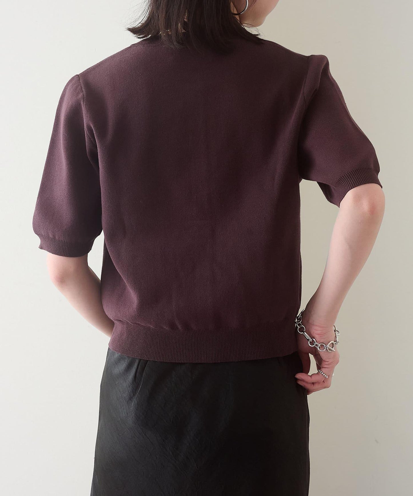 【人氣單品再次登場!】短袖強撚衛衣式口袋開衫