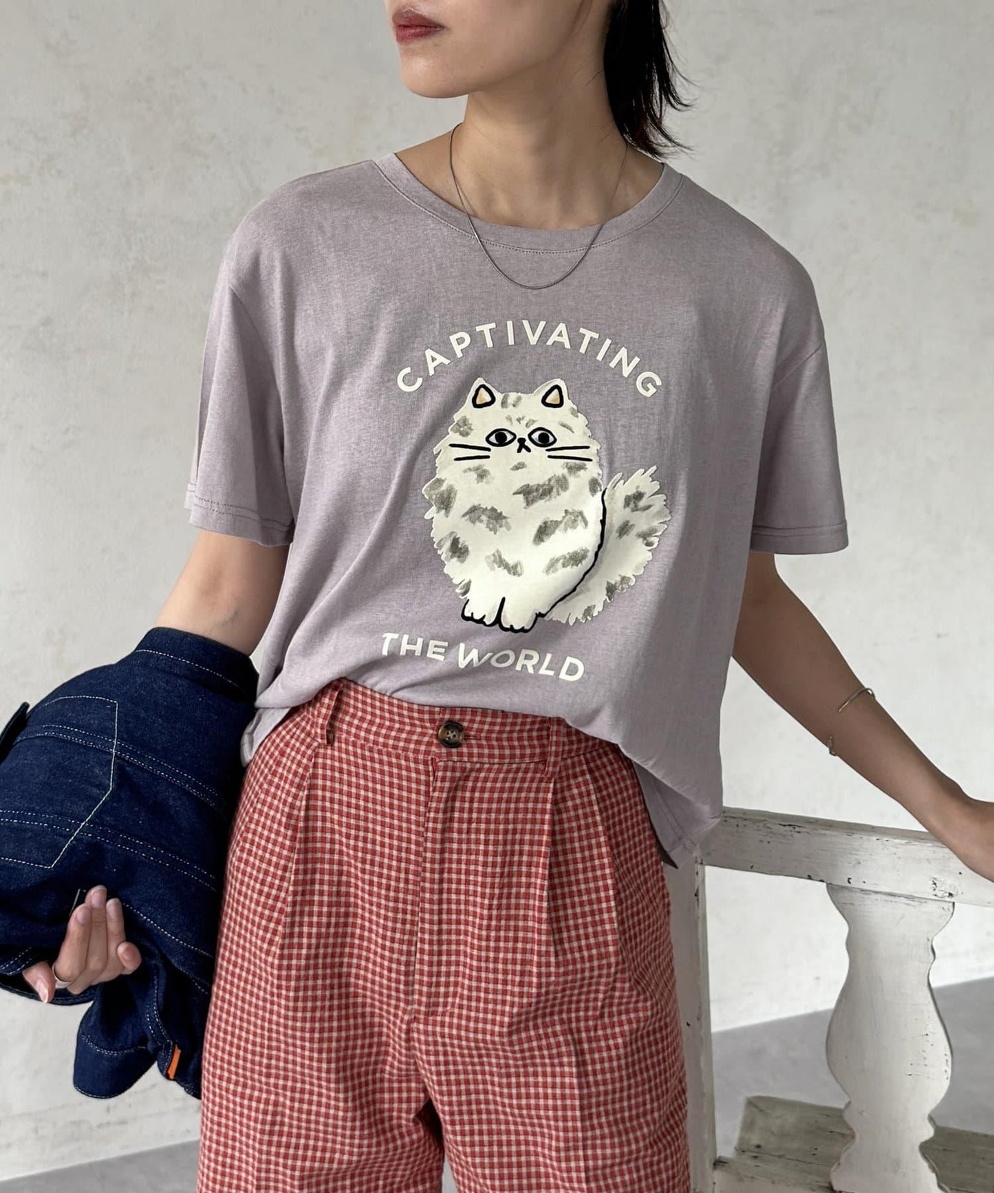 透明絨面短袖T-shirt