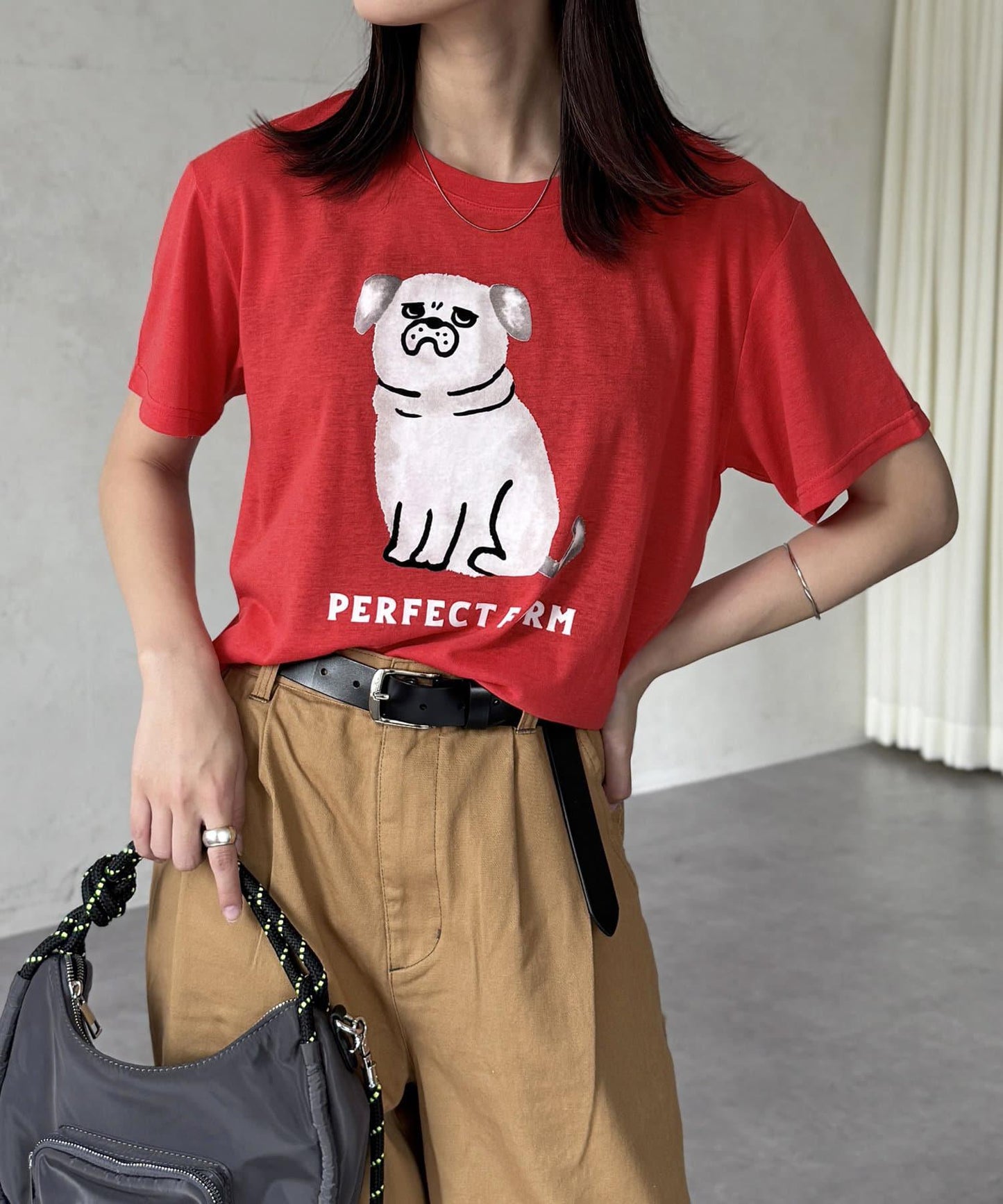 透明絨面短袖T-shirt