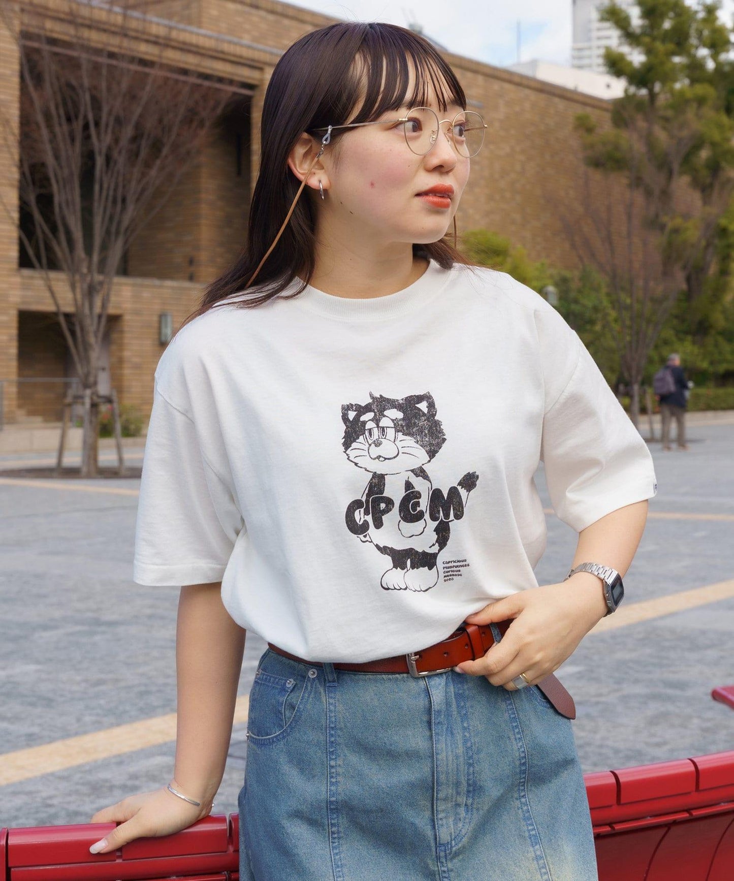 CPCM吉祥物印花T-shirt
