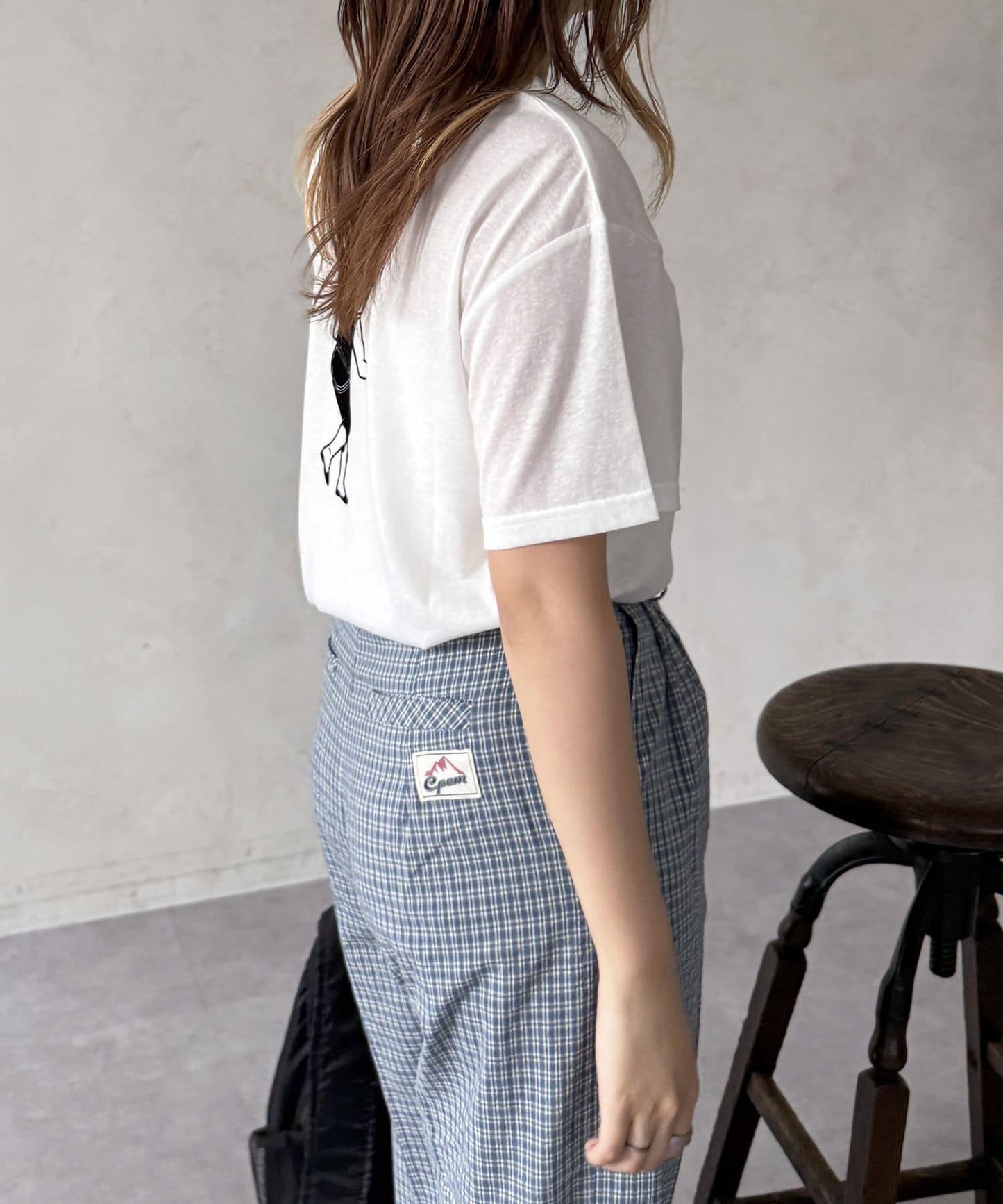 透明絨面短袖T-shirt