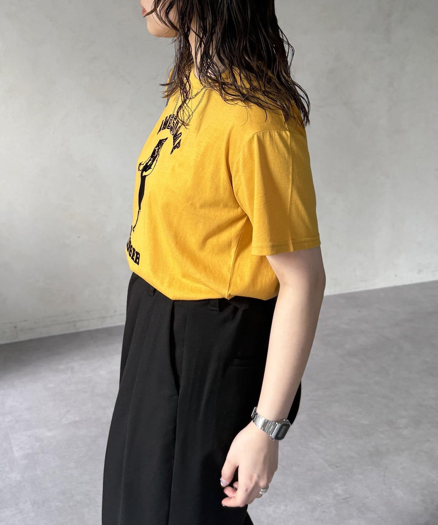 透明絨面短袖T-shirt