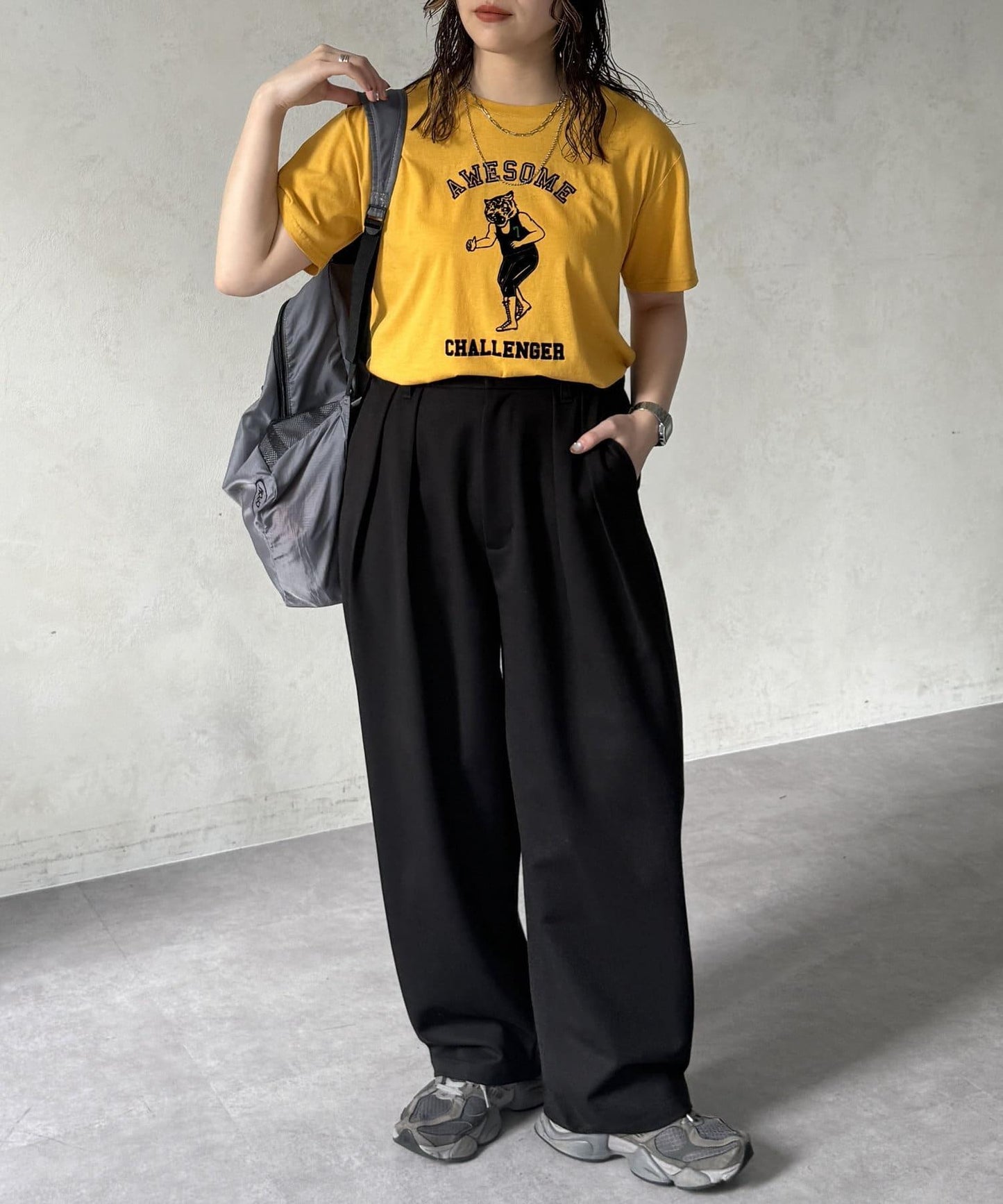 透明絨面短袖T-shirt