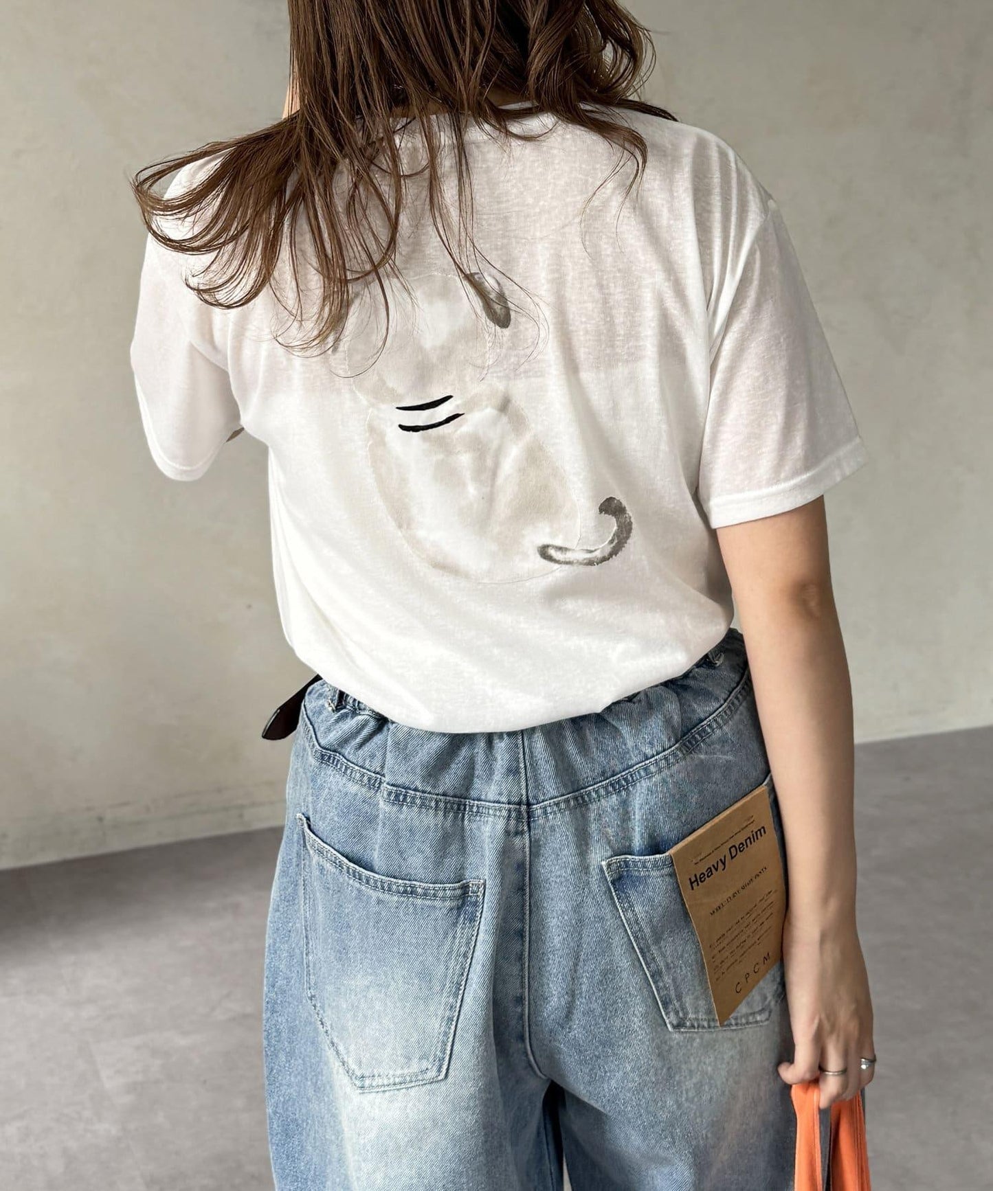 透明絨面短袖T-shirt