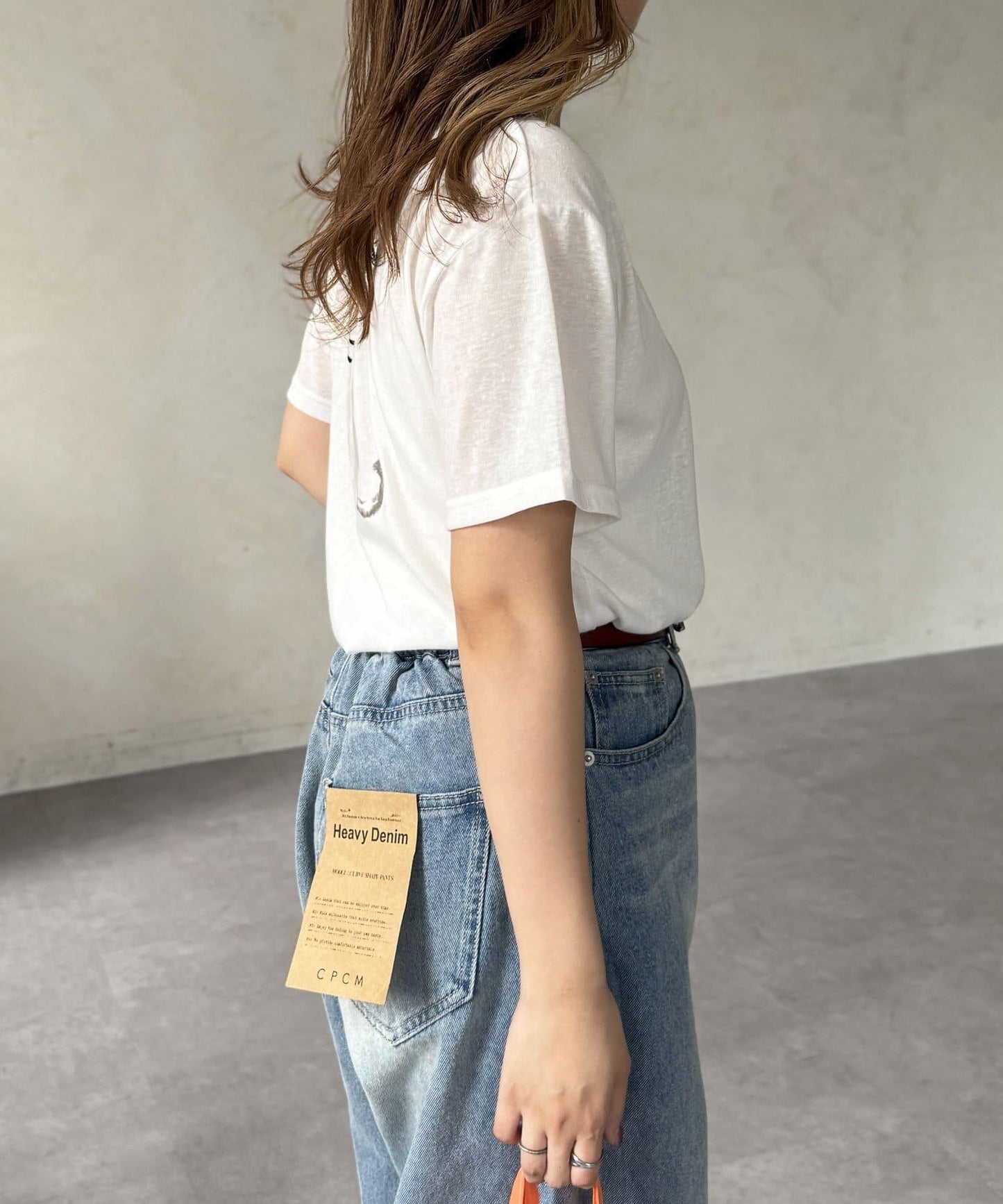 透明絨面短袖T-shirt