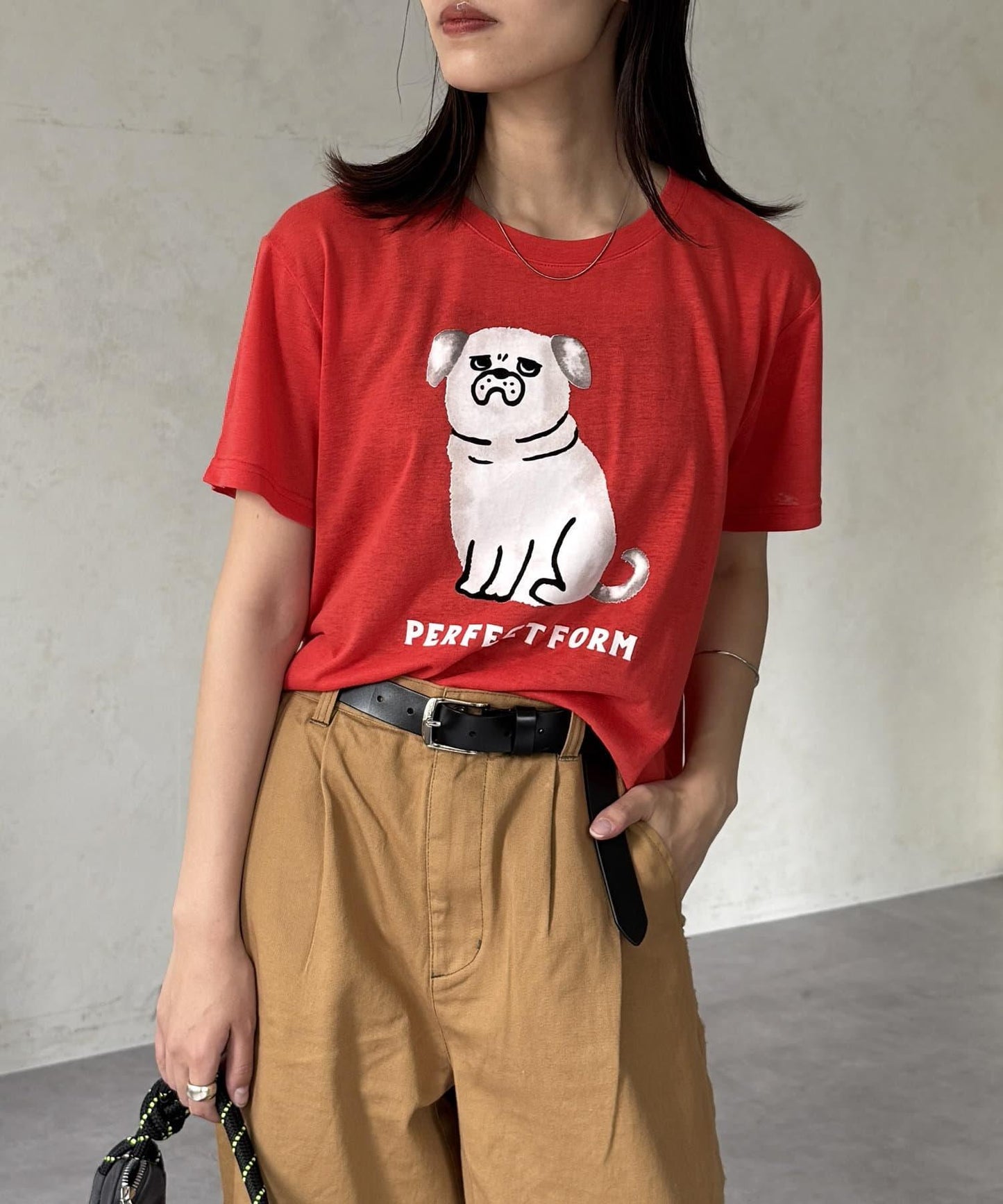 透明絨面短袖T-shirt