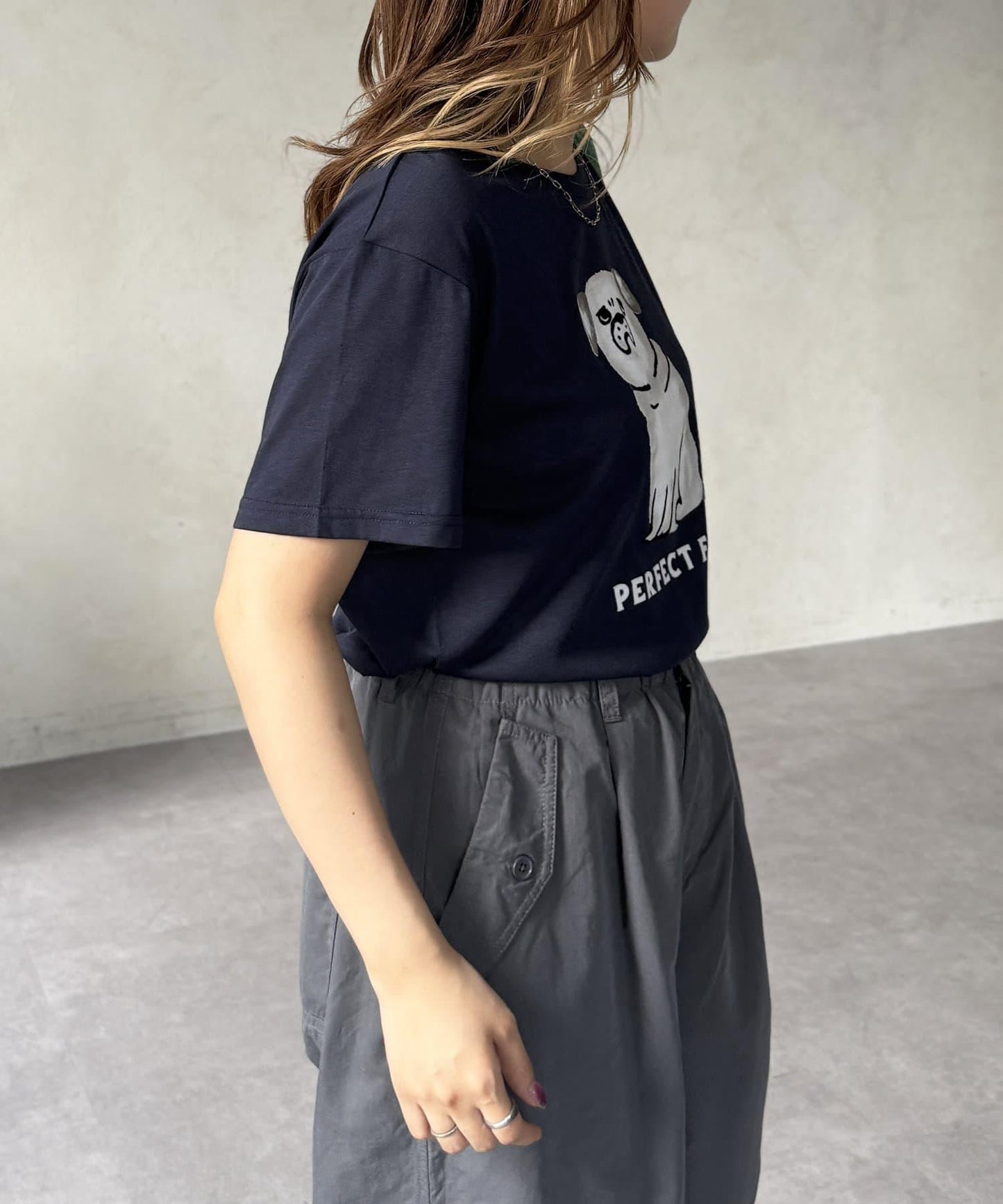 透明絨面短袖T-shirt