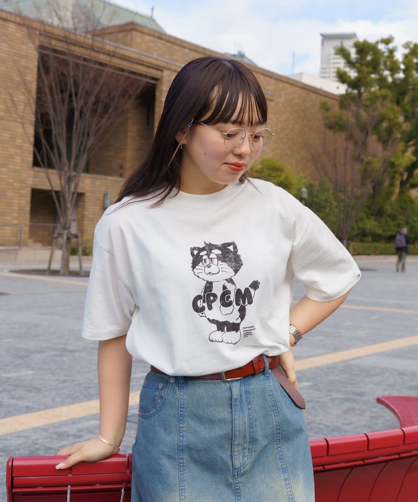 CPCM吉祥物印花T-shirt