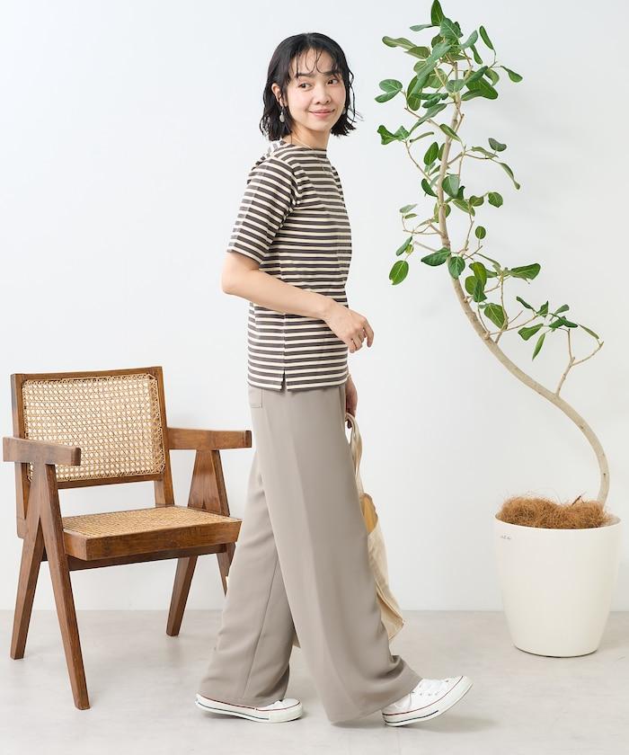 一點刺繡 短袖緊身巴士克襯衫