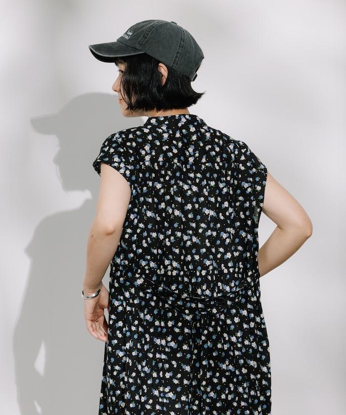 印度 前開式腰帶 法式短袖連衣裙