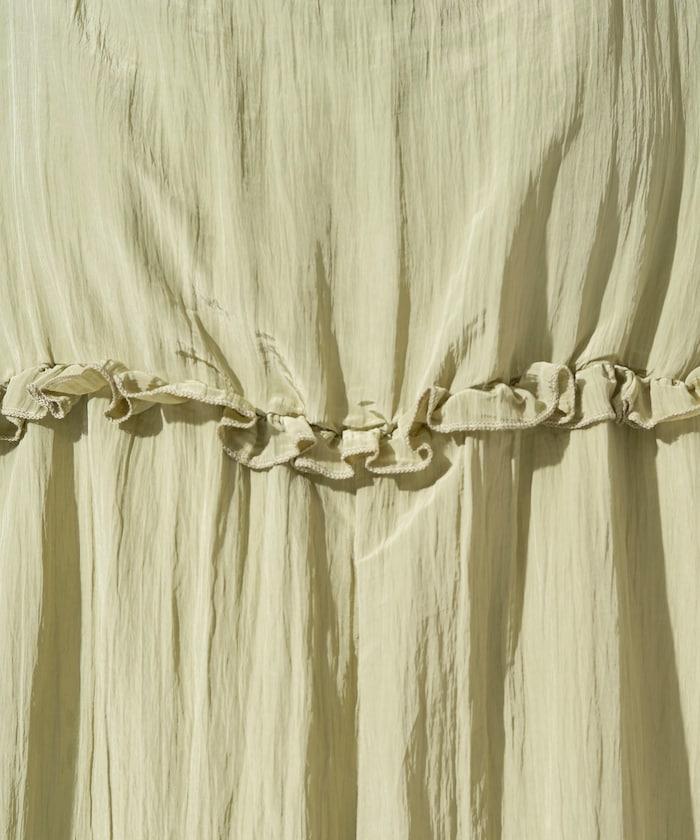 水洗處理 褶邊 增厚 揹帶褲