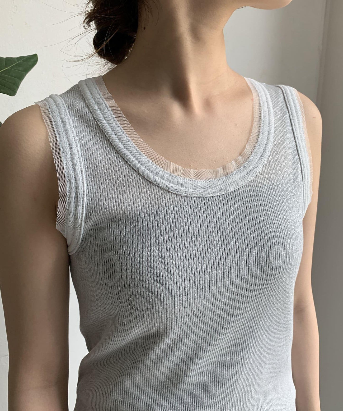 閃亮織帶背心