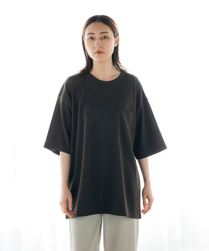 《AIR》DRY 高功能材料 棉紋織 圓領 帶口袋 T恤/吸溼快乾/遮熱/防紫外線