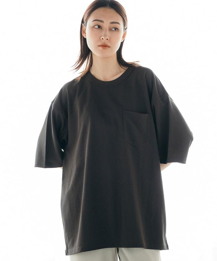 《AIR》DRY 高功能材料 棉紋織 圓領 帶口袋 T恤/吸溼快乾/遮熱/防紫外線