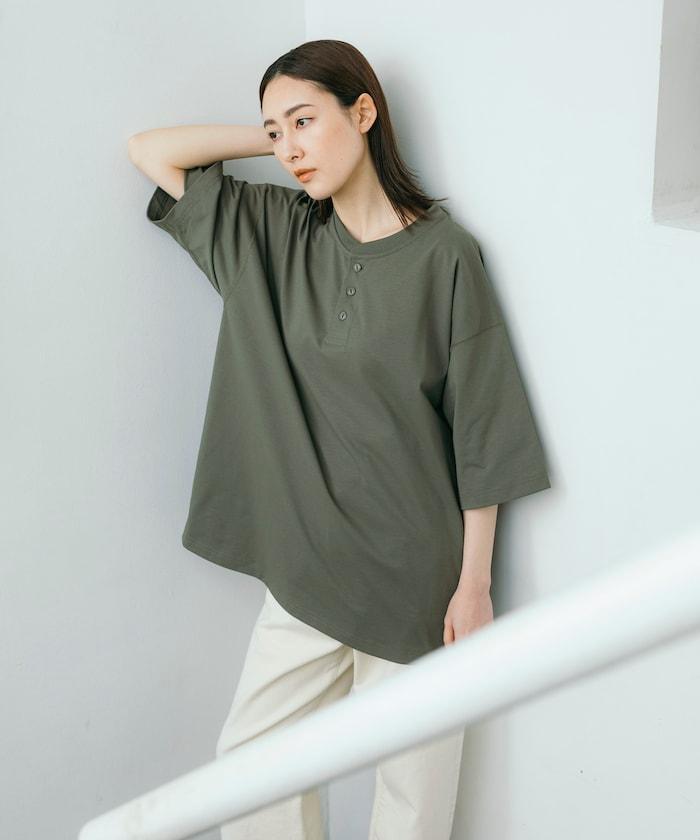 《AIR》DRY 高功能材料 7.7盎司 大尺寸 立領T恤/吸溼快乾/遮熱/防紫外線