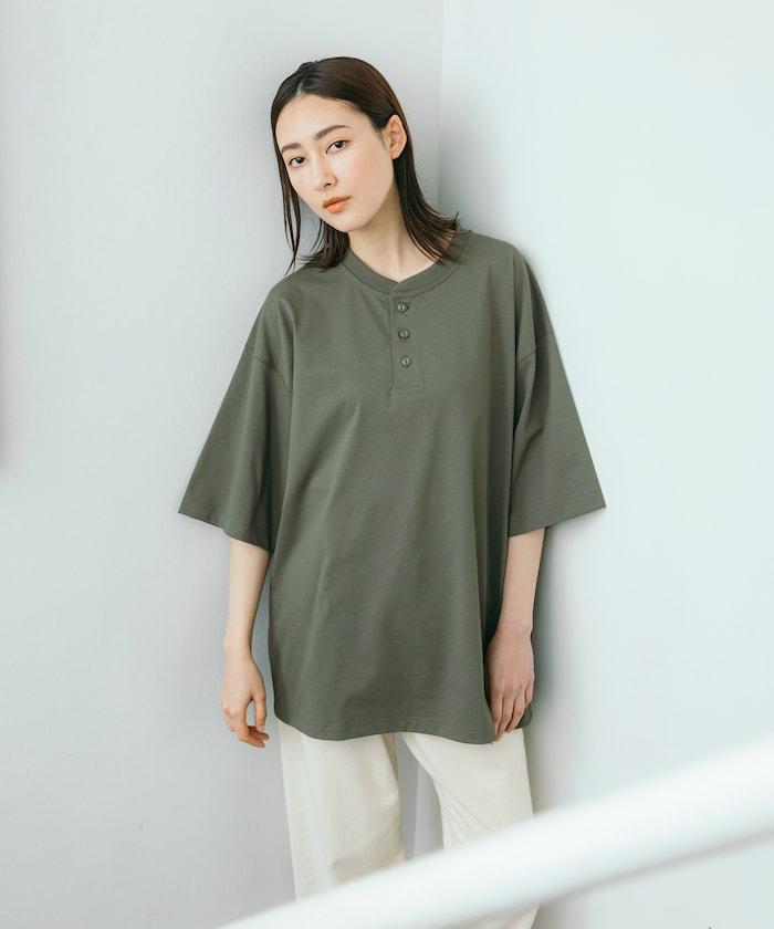 《AIR》DRY 高功能材料 7.7盎司 大尺寸 立領T恤/吸溼快乾/遮熱/防紫外線