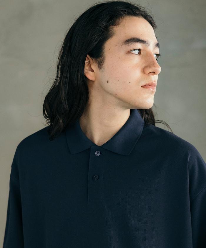 《AIR》DRY 高功能材料 粗針織 馬球衫/吸溼速幹/遮熱/防紫外線