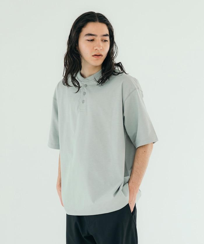 《AIR》DRY 高功能材料 7.7盎司 大尺寸 立領T恤/吸溼快乾/遮熱/防紫外線