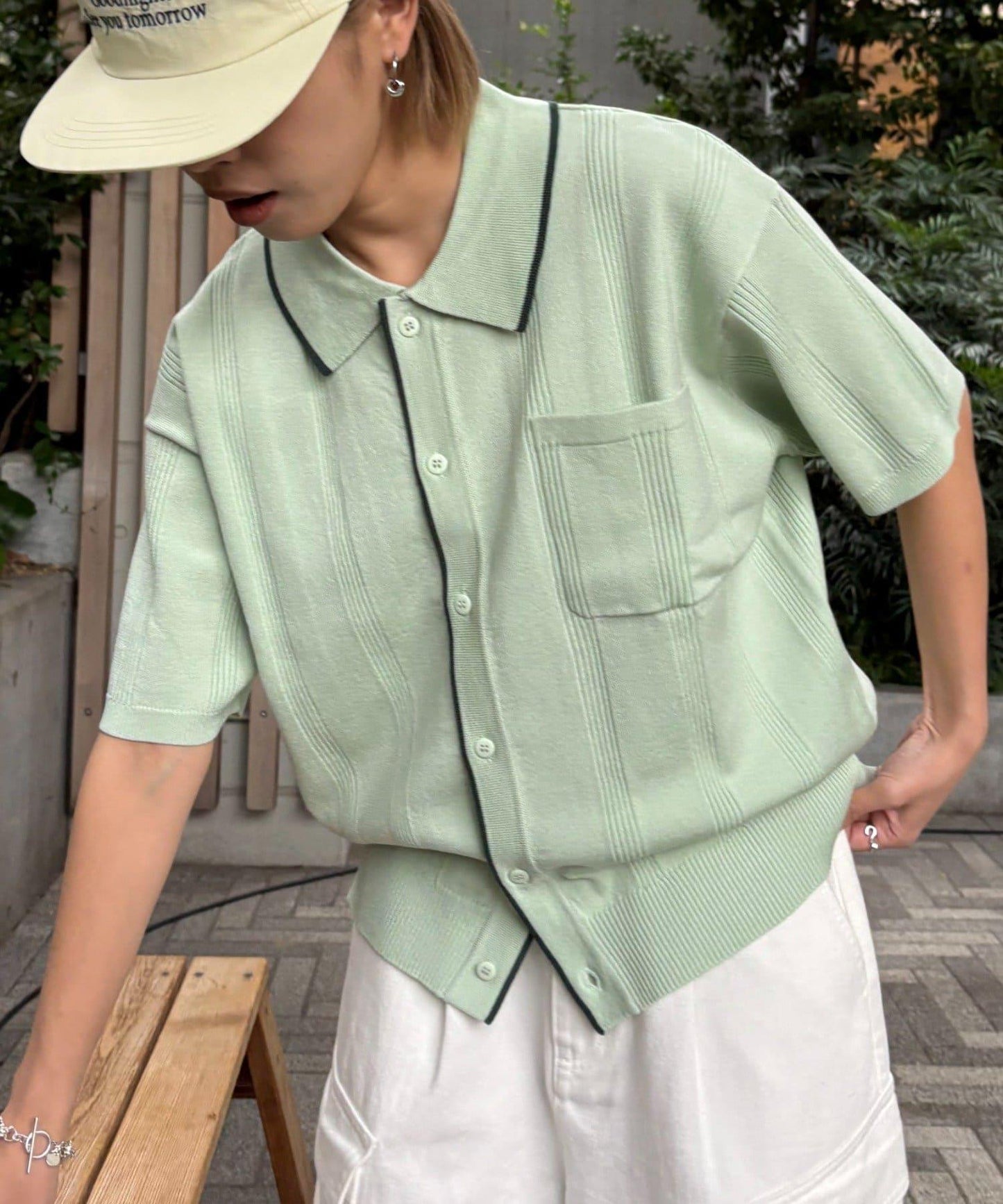 【男女通用】條紋夏季針織開衫