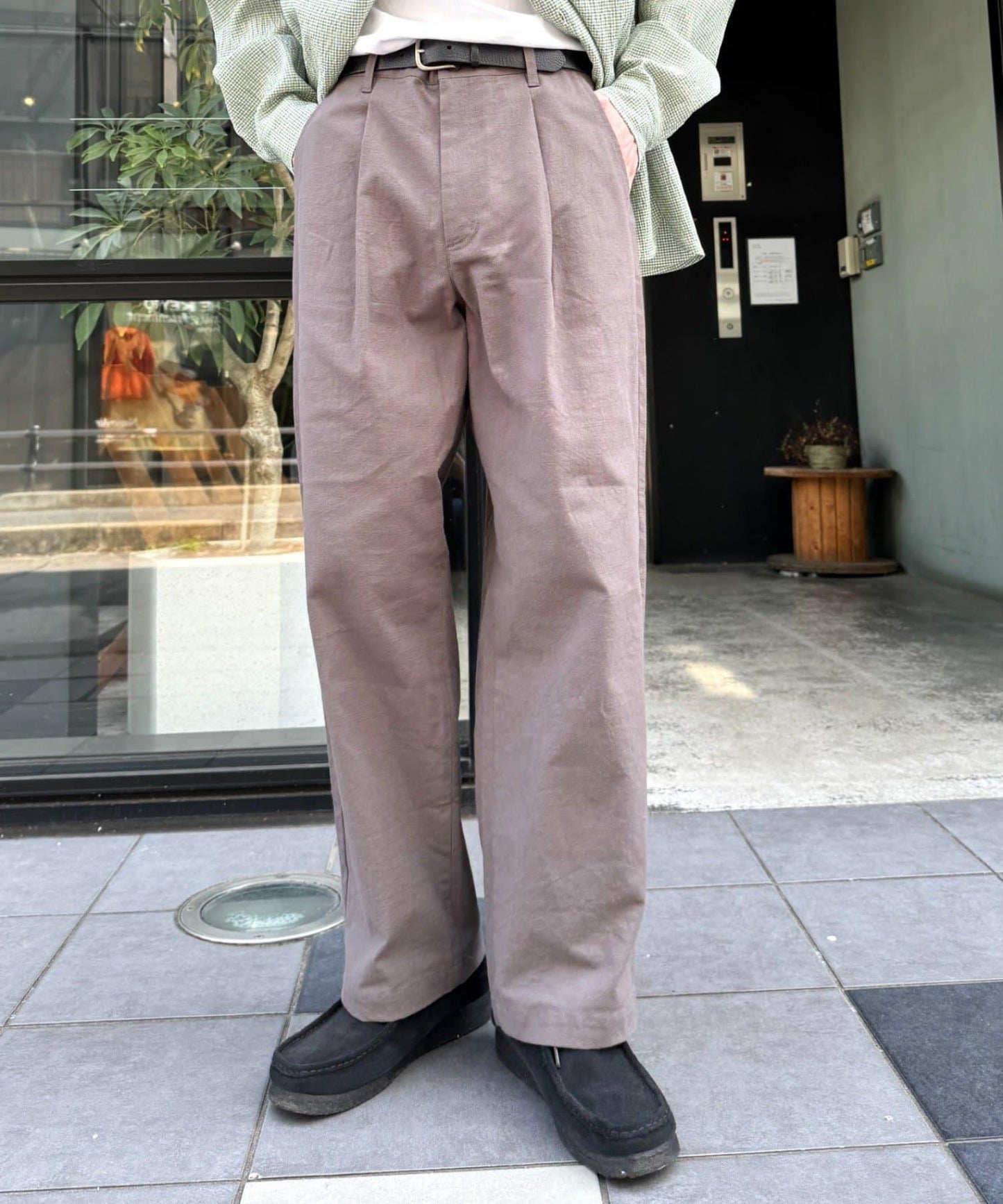 棉麻寬鬆褲