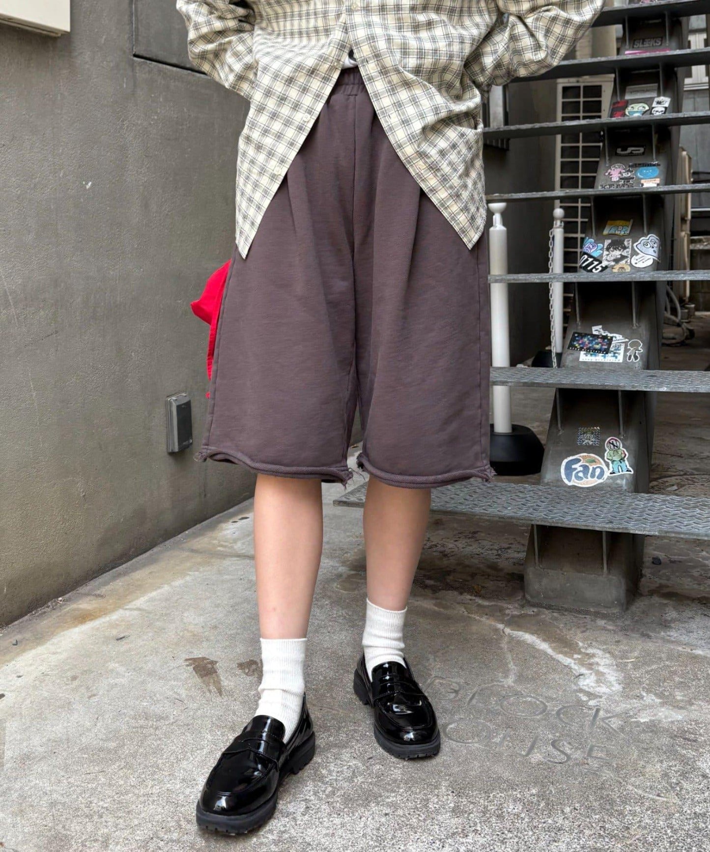 【男女通用】拼花衛衣短褲