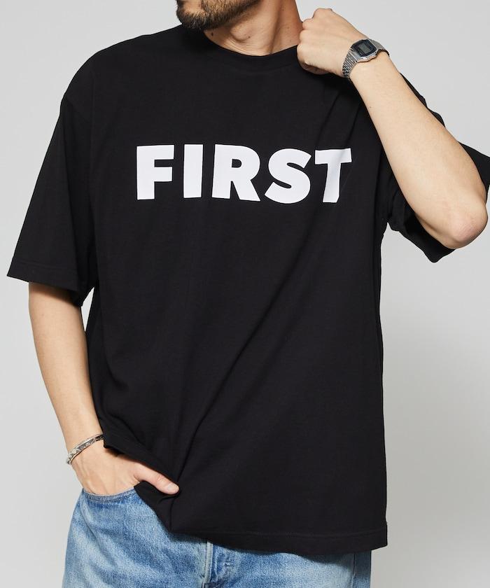6盎司 前面標誌印花 圓領T恤 / 印花T恤 FIRST