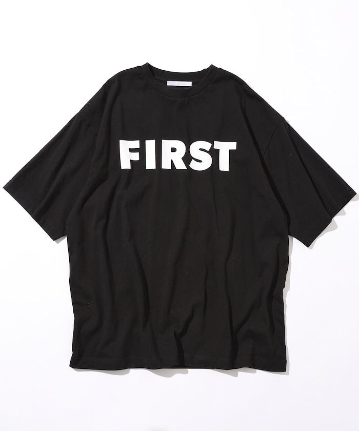 6盎司 前面標誌印花 圓領T恤 / 印花T恤 FIRST