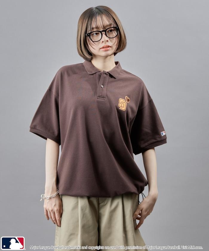 聯名 MLB 心形標誌刺繡Polo衫