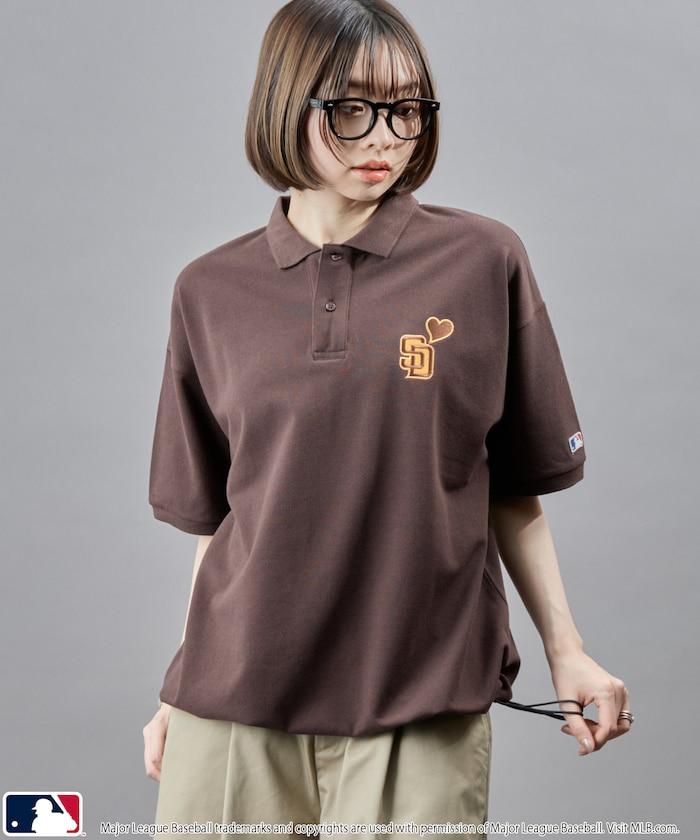 聯名 MLB 心形標誌刺繡Polo衫
