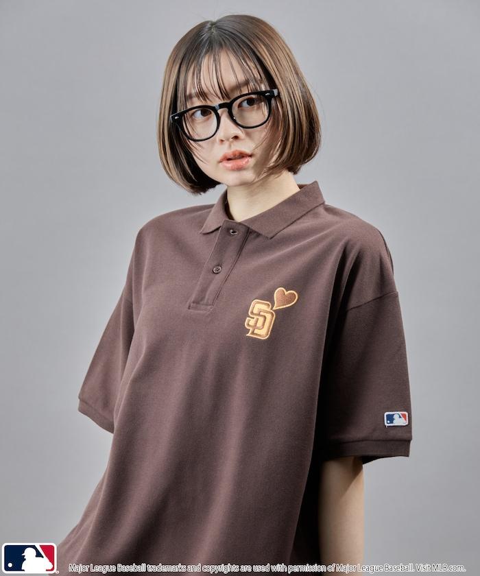 聯名 MLB 心形標誌刺繡Polo衫