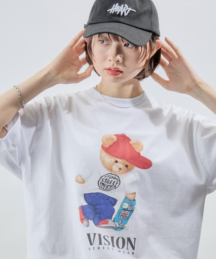 Bear Skate圖案印花T恤