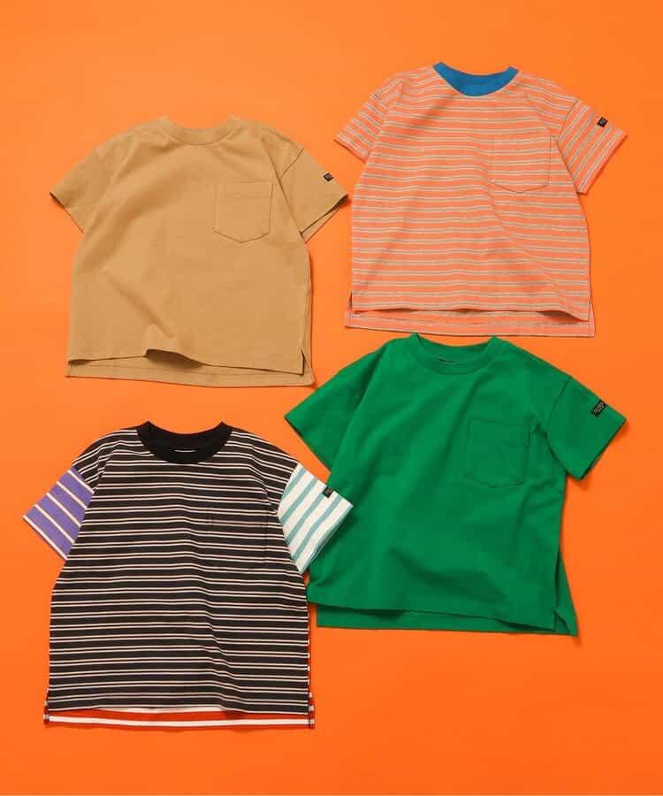 無圖案條紋T恤