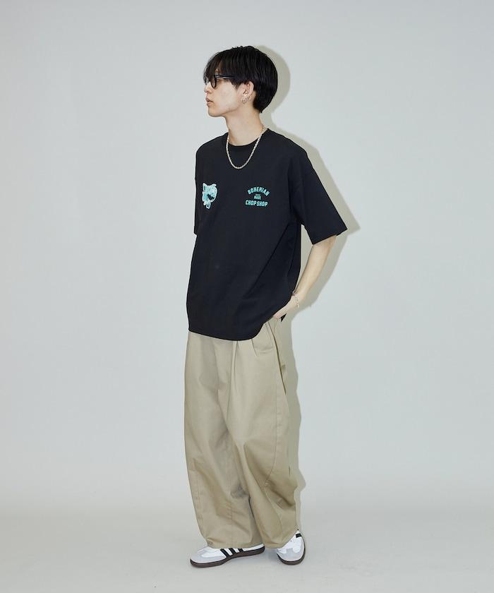 "BMCP WOLF" 狼 後背印花T恤