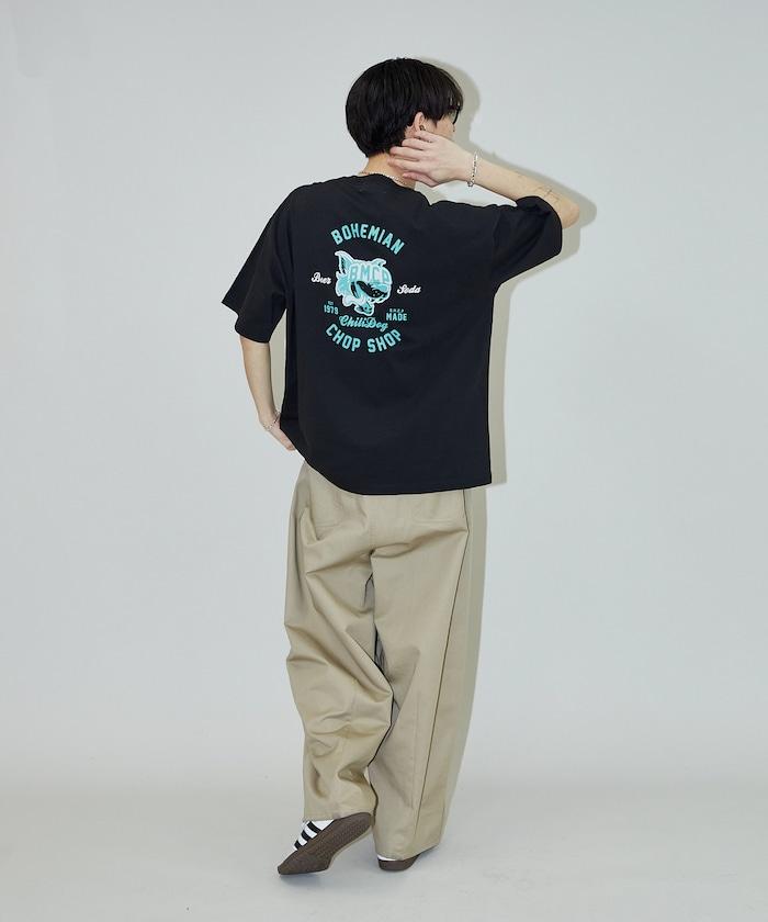 "BMCP WOLF" 狼 後背印花T恤