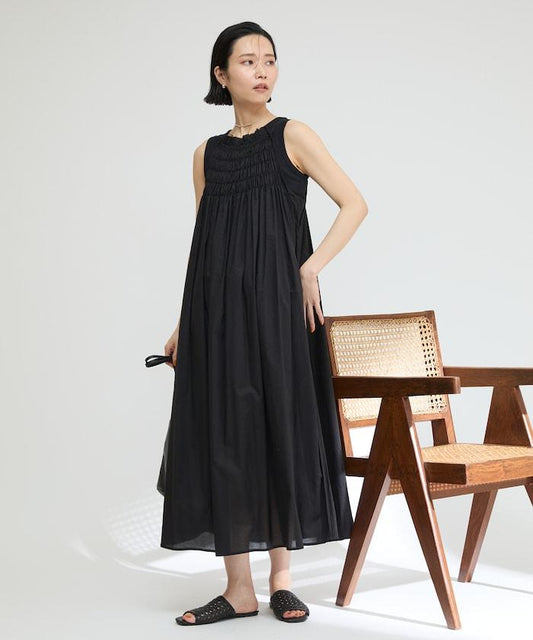 跑步繡花吊帶連衣裙 / 棉質碎布連衣裙