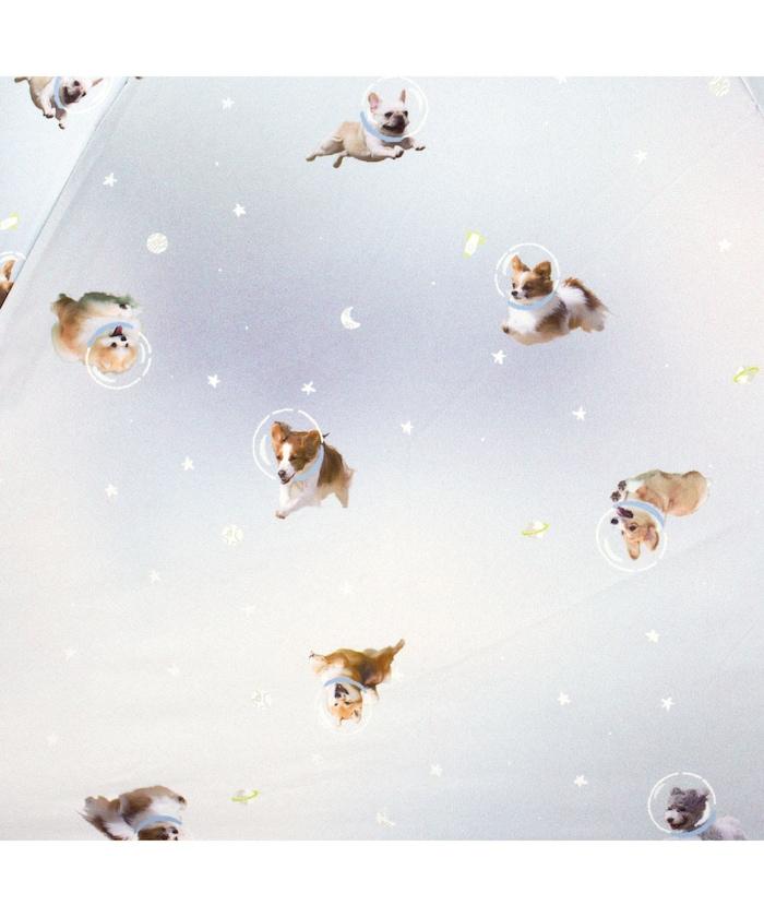 宇宙飛行犬 遮光小號雨傘 迷你 晴雨兩用 摺疊傘