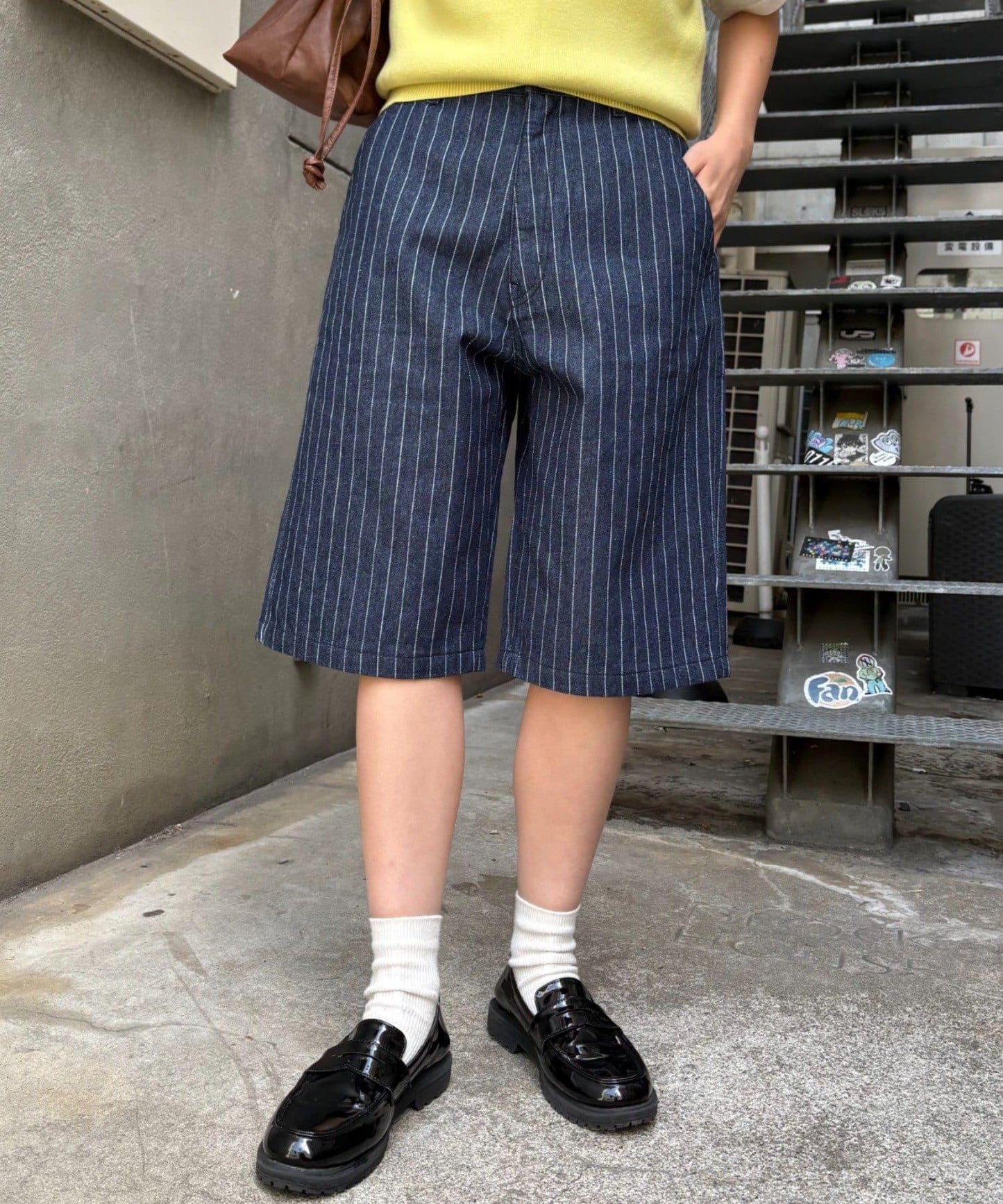 【男女通用】混搭牛仔短褲