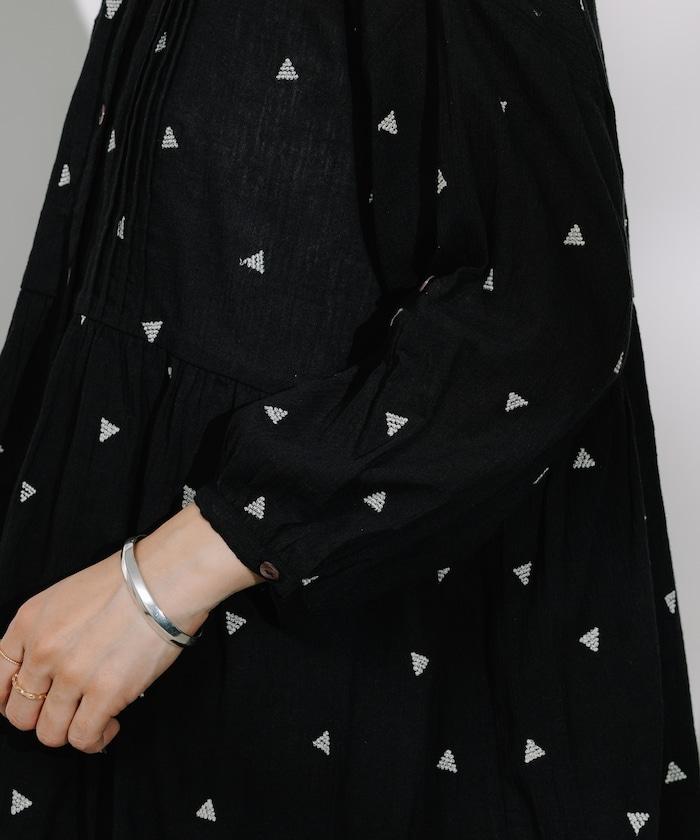 印度 幾何學 刺繡襯衫<套裝搭配款>