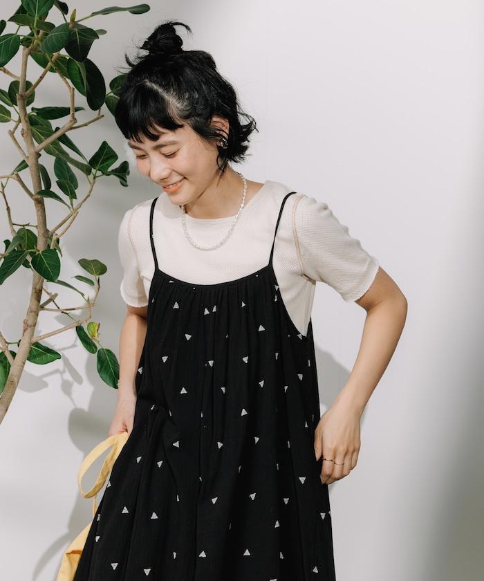 印度 幾何刺繡 女士連衣裙