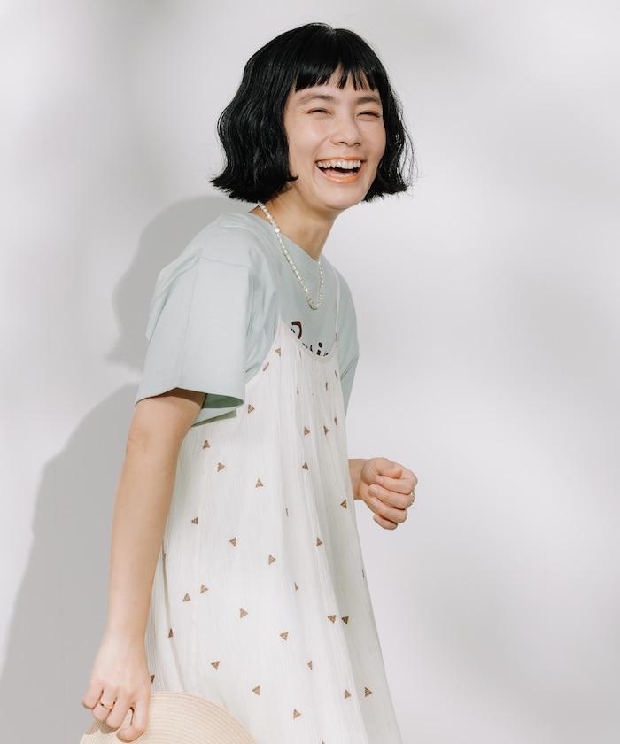 印度 幾何刺繡 女士連衣裙