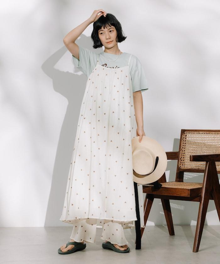 印度 幾何刺繡 女士連衣裙