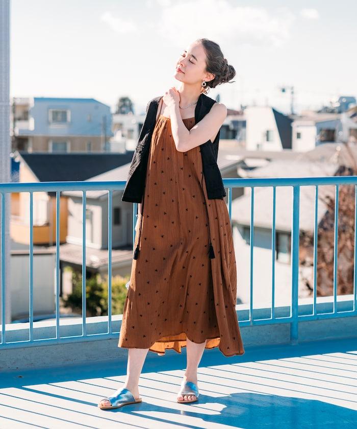 印度 幾何刺繡 女士連衣裙