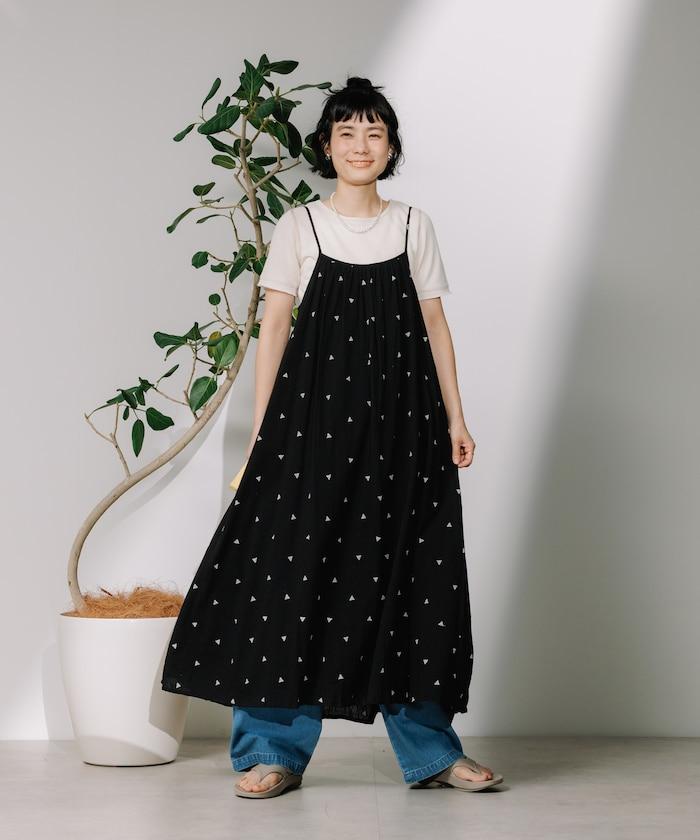 印度 幾何刺繡 女士連衣裙