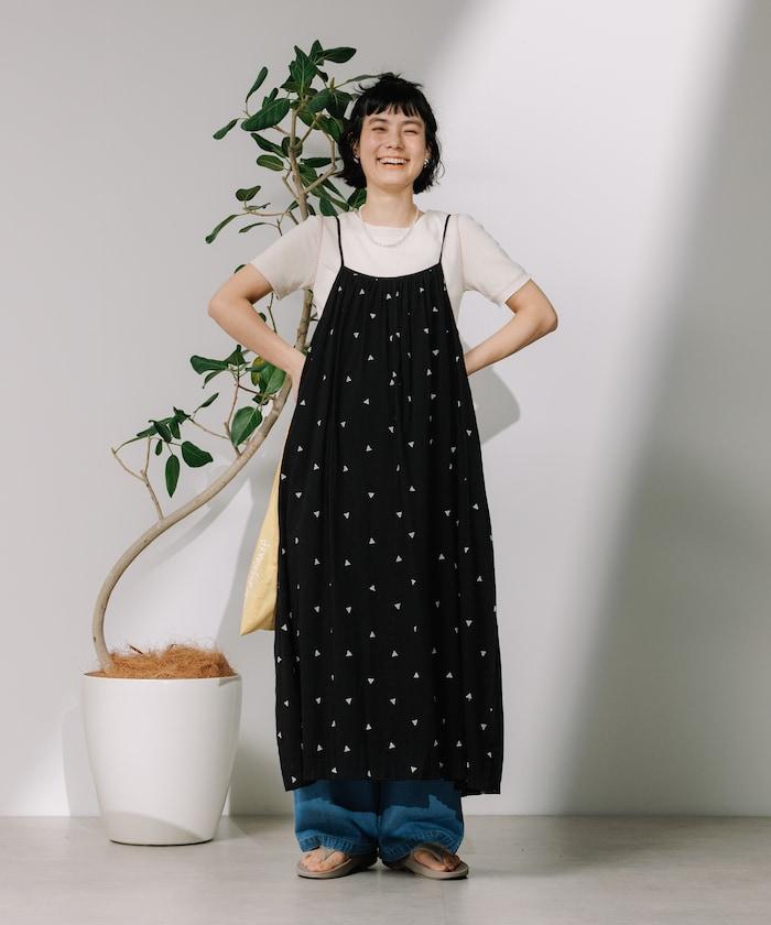 印度 幾何刺繡 女士連衣裙