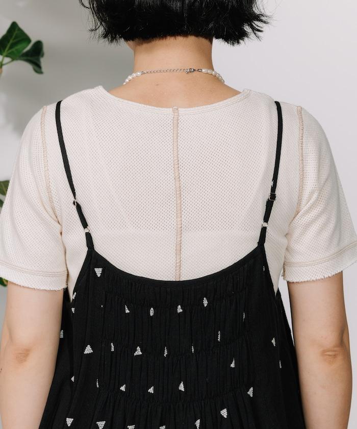 印度 幾何刺繡 女士連衣裙