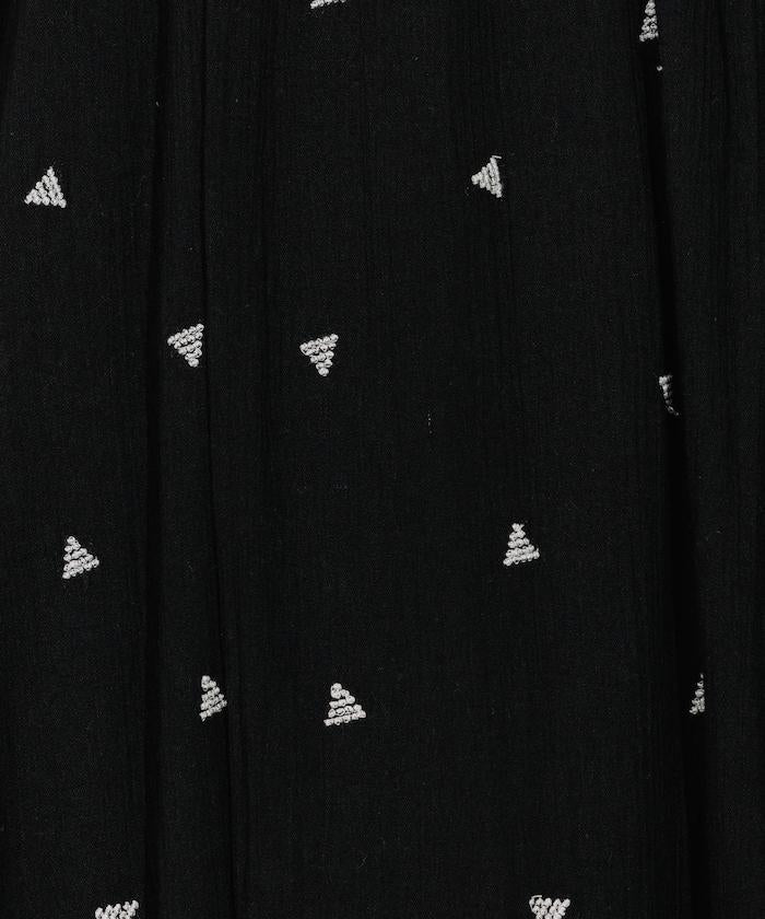 印度 幾何刺繡 女士連衣裙